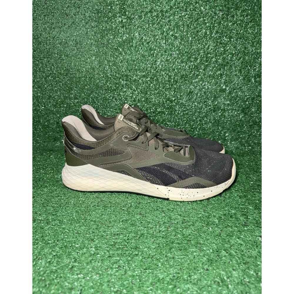 Reebok Nano X1 Men Size 14 Army Green Gum Cross Training Shoes Athletic Sneakers